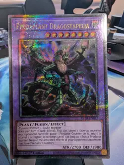 YuGiOh! Predaplant Dragostapelia RA01-EN027 Quarter Century Rare 1st Ed - Image 1