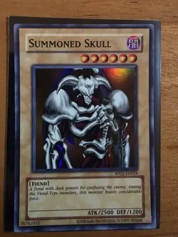 YuGiOh! Summoned Skull (RP01-EN024) 2024 Reprint- Super Rare (NM/M) - Image 1