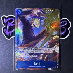 One Piece Bandai Sanji Character OP15-047 Dressrosa Holo 3 Cost 4000 Power Card - Image 1