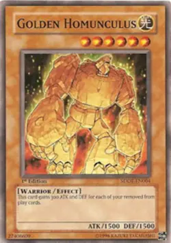 Golden Homunculus - SDDE-EN004 - Common - Unlimited Edition Near Mint Yugioh! Ca - Image 1
