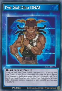 I've Got Dino DNA! - SGX1-ENS19 - Common - 1st Edition Near Mint Yugioh! Card - Image 1