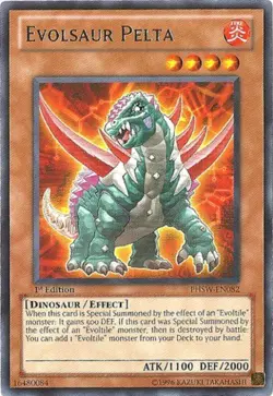 Evolsaur Pelta - PHSW-EN082 - Rare - 1st Edition Near Mint Yugioh! Card - Image 1