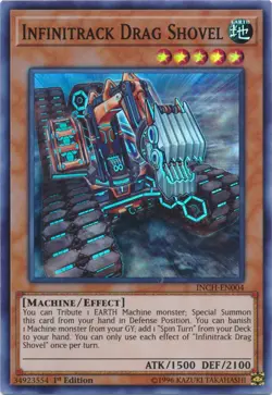 Infinitrack Drag Shovel - INCH-EN004 - Super Rare - 1st Edition Near Mint Yugioh - Image 1
