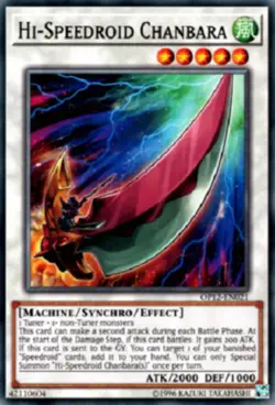 Hi-Speedroid Chanbara - OP12-EN021 - Common - Unlimited Edition Near Mint Yugioh - Image 1