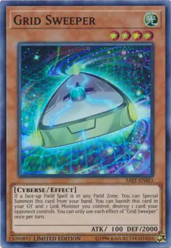 Grid Sweeper - SAST-ENSE1 - Super Rare - Limited Edition Near Mint Yugioh! Card - Image 1