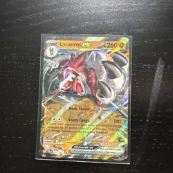 Pokemon Paldea Evolved Lycanroc EX Double Rare Card #117/193 Amazing Condition - Image 1