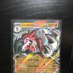 Pokemon Paldea Evolved Lycanroc EX Double Rare Card #117/193 Amazing Condition - Image 5