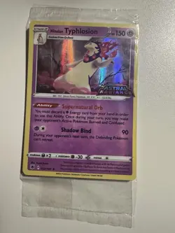 Pokemon Hisuian Typhlosion Astral Radiance Card 052/189 Holo Rare - Image 1