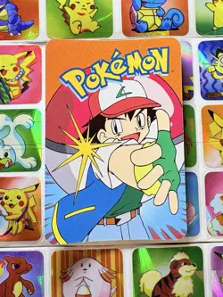 Pokemon 151 Vintage Pocket Monsters Vending HOLO Prism Sticker 2000 Nintendo - Image 5