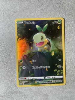 NM! Turtwig GG31/GG70 Crown Zenith Galarian Gallery Pokemon Card NM - Image 2