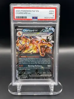121159654 Charizard ex 2024 Pokemon Paldean Fates #054/091 PSA 9 - Image 1