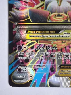 Pokemon XY Fates Collide Mega M Alakazam EX 118/124 Full Art Ultra Rare LP - Image 2