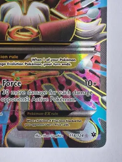 Pokemon XY Fates Collide Mega M Alakazam EX 118/124 Full Art Ultra Rare LP - Image 3
