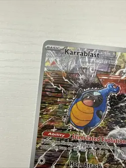 Pokemon TCG Karrablast 094/086 Illustration Rare Holo Black Bolt English Komiya - Image 5