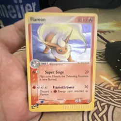 Pokemon TCG Flareon 5/100 EX Sandstorm Reverse Holo Rare Stage 1 80 HP 2003 EN - Image 3