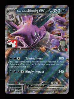 Team Rocket's Nidoking ex 119/182 Holo Prize Pack Series Cards Pokemon Card - Image 1