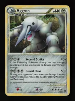 Aggron 1/102 Holo Rare Triumphant Pokemon Card - Image 1