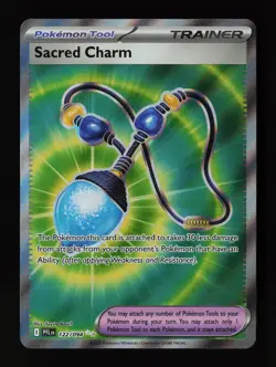 Sacred Charm 122/094 Ultra Rare ME02: Phantasmal Flames Pokemon Card - Image 1