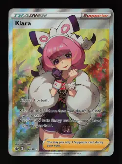 Klara (Full Art) 194/198 Ultra Rare SWSH06: Chilling Reign Pokemon Card - Image 1