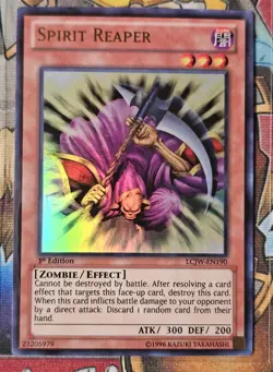 Yu-Gi-Oh! TCG Spirit Reaper LCJW-EN190 1st Edition Ultra Rare - Image 1