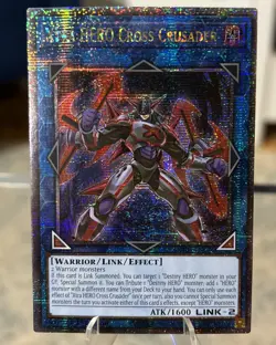 Xtra HERO Cross Crusader - RA04-EN076 - Yugioh - Quarter Century Secret Rare - Image 1