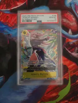 Jewelry Bonney One Piece TCG Carrying On His Will OP13-108 Alternate Art PSA 10! - Image 1