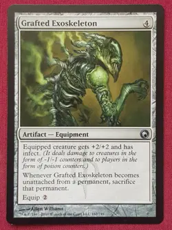 Magic The Gathering SCARS OF MIRRODIN GRAFTED EXOSKELETON artifact card MTG - Image 1