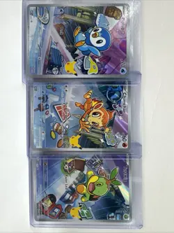Piplup 042 + Chimchar 041 + Turtwig 040 - First Partner Pokemon Cards - #L680 - Image 1