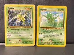 SCYTHER 1ST EDITION JUNGLE & UNLT. NEO - LP - VINTAGE POKEMON CARDS - Image 1