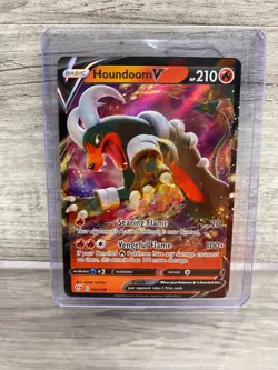 Pokemon TCG Houndoom V Darkness Ablaze 021/189 Holo Ultra Rare Card - Image 1