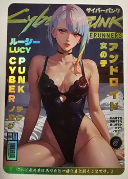 Cyberpunk Edgerunners Lucy Anime Sexy Waifu Comic Card - Image 1