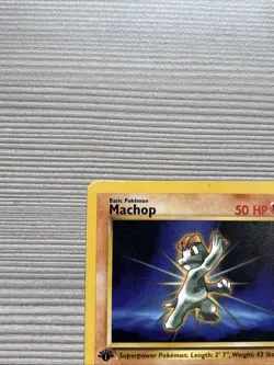 Machop 59/82 1st Edition Team Rocket Non Holo Pokemon Card - 50HP - Image 2
