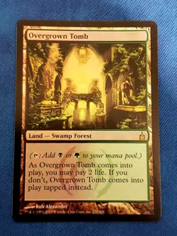 MTG 2005 Overgrown Tomb Foil Ravnica City of Guilds Land Card 279/306 NM Rare 🔥 - Image 1