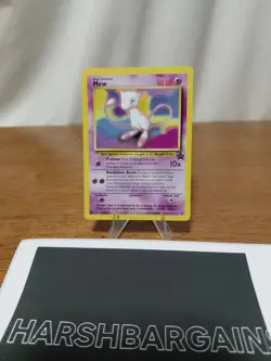 Pokemon TCG Mew Black Star Promo Non-Holo Card 1999 Vintage Near Mint Condition - Image 1