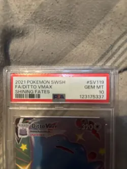 Pokemon TCG Ditto VMAX Shiny Holo Rare Card SV119/SV122 Shining Fates - Image 5
