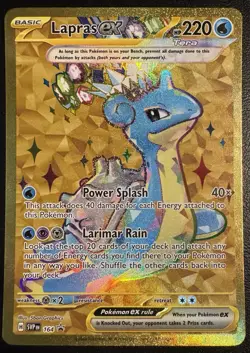 Lapras ex 164 Sv: Scarlet & Violet Black Star Promo Cards Holo NM - Image 1