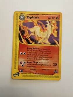 LP+/NM Pokemon RAPIDASH Card BLACK STAR PROMO Set #51 Non-Holo - Image 1