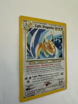 Pokemon TCG Light Dragonite Neo Destiny Holo Card 14/105 Unlimited Rare MP - Image 4