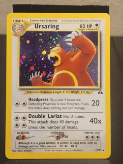 Ursaring 15/75 Neo Discovery Holo Pokemon Card Tcg Game Trading Rare Vtg Trade - Image 1