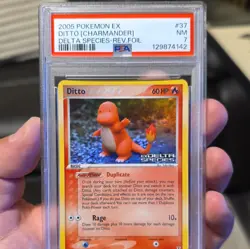 Ditto Charmander 37/113 EX Delta Species Stamped Reverse Holo 2005 Pokemon Card - Image 2