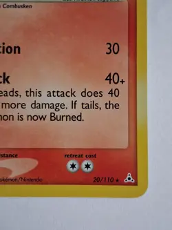 Blaziken 20/110 EX Holon Phantoms Stamped Reverse Holo Rare Pokemon Card - LP - Image 2