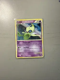 Pokemon Card - Celebi Triumphant 3/102 Holo Rare LP - Image 1