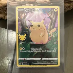 Pokemon TCG Celebrations Pikachu Holo Rare Card 005/025 25th Anniversary Edition - Image 1