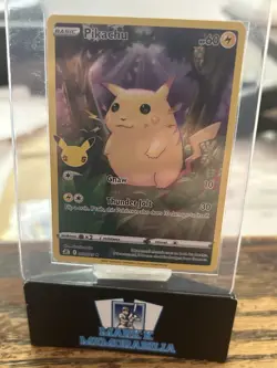 Pokemon TCG Celebrations Pikachu Holo Rare Card 005/025 25th Anniversary Edition - Image 3