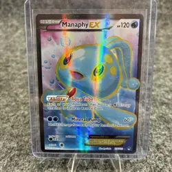 Pokemon TCG Manaphy EX Full Art Ultra Rare Card 116/122 XY Breakpoint NM - Image 1