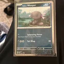 Paldean Wooper SVP 041 Black Star Promo - Cosmos Holo - Pokemon TCG Card Mint NM - Image 1