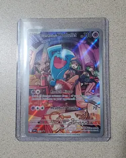 Team Rocket's Wobbuffet 203 Sv: Scarlet & Violet Promo Cards Holo NM/MINT - Image 1