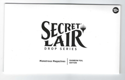 MTG Secret Lair - Monstrous Magazines [SEALED RAINBOW FOIL] Magic the Gathering - Image 1