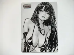 1x swamp Altered Art Hand Drawn MTG Basic Land AA9898 by SpellBound - Image 1