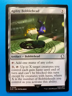 MTG 1x Agility Bobblehead 126 Universes Beyond Fallout Magic the Gathering x1 NM - Image 1